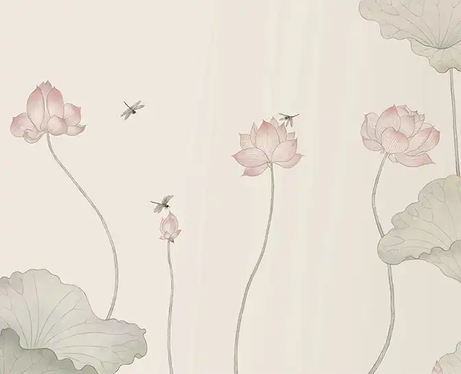 Dragonflies-over-Lotus - Thumbnail 2